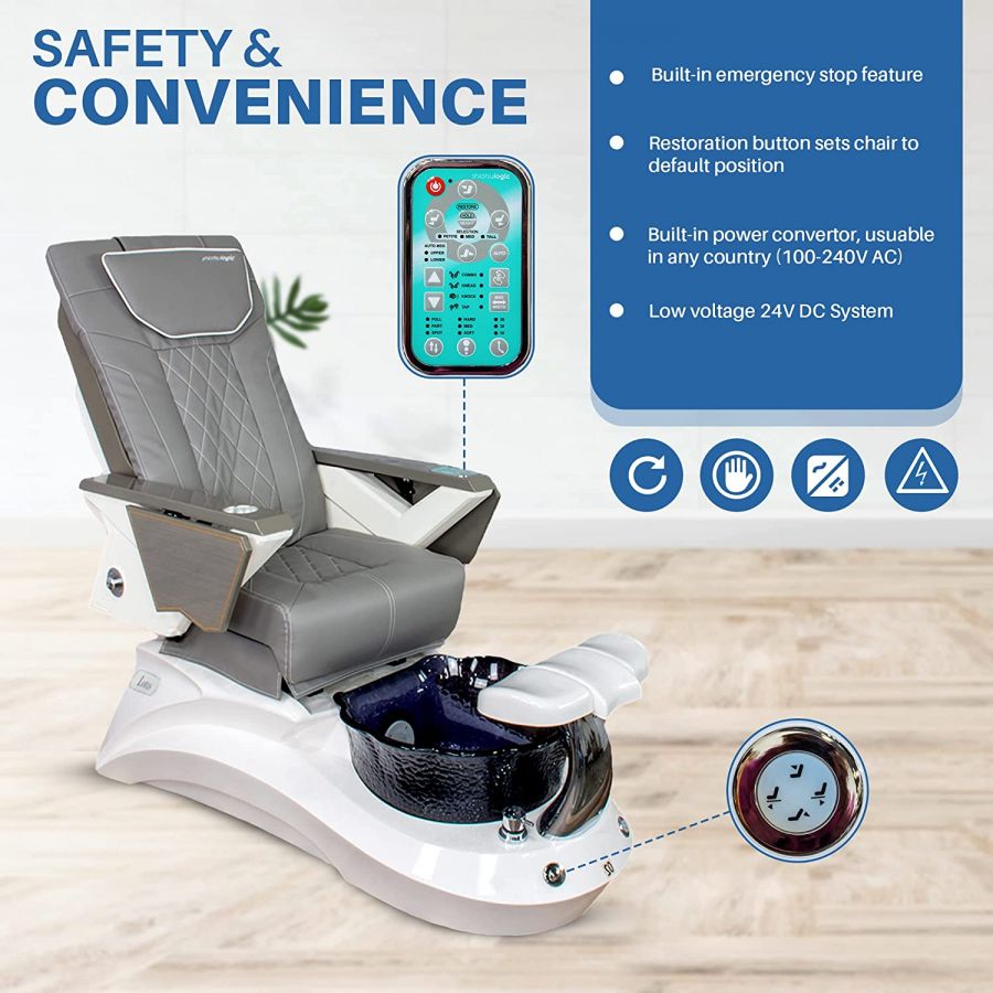 Beauty Salon Automatic Seat Adjustment Pedicure Spa Chair